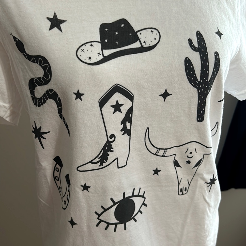 Western Flash Tattoo Graphic Tee